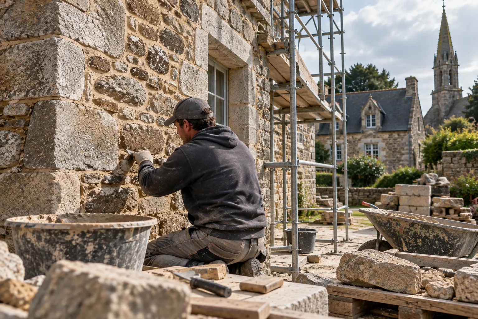 Maçon en restauration du bâti ancien sur Rennes, Irodouer et en Ille et Vilaine